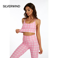 Pink Stars Sports Bra Sport Bra for Women Strappy Criss Cross Bra for Yoga Pilates Workout Fitness R