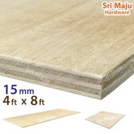 MAJU (4ft x 8ft) 15mm Plywood Timber Panel Wood Board Sheet Ply Wood Papan Kayu Perabot