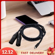 Pezhong Type C to 2 XLR USB C to XLR Cable 3 Pin Audio Line XLR to USB C Recording Cable Type C to X