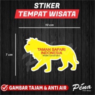 Sticker Stiker Taman Safari / Jakarta Aquarium TMII Trans Studio DufanAncol / Stiker Wonderful / Sti