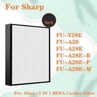 FZ-Y28FE For Sharp Air Purifier FU-Y28E FU-A28 FU-A28E FU-A28E-B FU-A28E-P FU-A28E-W Replacement 2 I