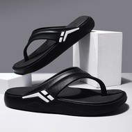 Flip Flops Men's Summer Outwear Casual and Lightweight Fashion All-Match Simple Flip-Flops Red Non-S