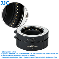 JJC 4/3 หลอดขยายมาโครโฟกัสอัตโนมัติ ชุดสำหรับ สำหรับ Olympus OM SYSTEM OM-1 OM-D E-M1 Mark III E-M5