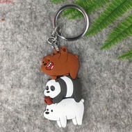 DARNELL We Bare Bears Cartoon Animal Series Bag Trinket Keyring Ornaments Three Bear Panda Key Rings