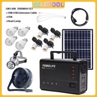 Outdoor Portable solar system Solar Panels Charging Generator Power System Home Lighting for LED Bul
