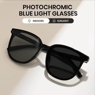 Cyxus polarized photochromic sunglasses for men and women UV protection fashionable square large fra