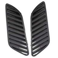 Car Front Grill Hood Cover, Carbon Fiber Bonnet Grill Air Outlet Vent Cover Trim For-BMW E90 E91 E92