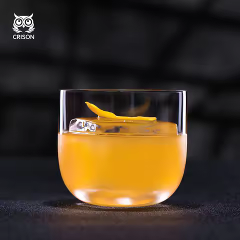 DWF01 CRISON Old Fashioned whisky cocktail drinkware Crystal glass cup 315ML Bar bartender tools