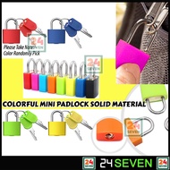 Small Mini Padlock Luggage Mini Padlock Colorful Suitcase Padlock Locker Padlock Mangga Kunci Kecil