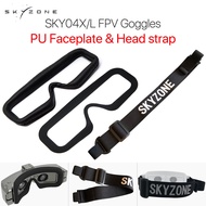 Skyzone SKY04X/L FPV Goggles Head Strap Faceplate Mask PU Pad with Magic Stick Loop Tape