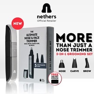 Nethers 3-In-1 Nose Trimmer - The Ultimate Nose & Face Trimmer For Nose, Eye Brows, Beard Hair shave