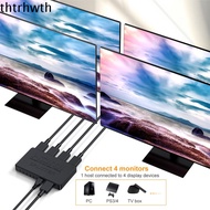 THTRHWTH อุปกรณ์หน้าจอเดียวกัน 4K HDMI Video Splitter 1ใน4ออก HDMI1.4 4K 2K ไม่จำเป็นต้องตั้งค่า HDC