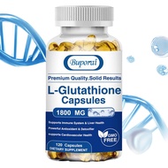 Buporai L-Glutathione 500 mg Không biến đổi gen Không chứa Gluten Chất chống oxy hóa Sản xuất tại Ho