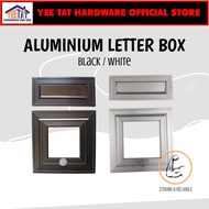 ALUMINUM LETTER BOX BLACK / SILVER (9"/7")