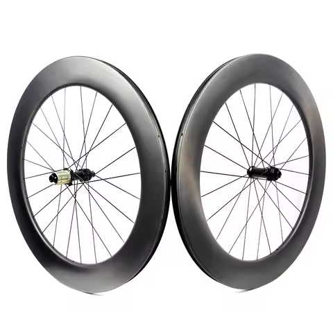 BIKEDOC RD2675 700C Carbon Wheels For Road Bicycle 26mm Width 75mm Depth Tubeless Type Ultralight 70