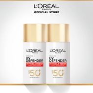 [NEW] L'Oreal Paris UV Defender/UV Glycolic-Bright  2 Pcs Bundle Set