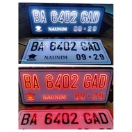 MOTORCYCLE NUMBER PLATE LIGHT UP TO CHANGE CUSTOM COLOR LED ENERGY SAVING NUMBER PLATE MOTOR