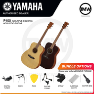 Yamaha F400 Beginners Acoustic Guitar [LIMITED STOCK] Steel Strings Black/Natural Spruce Top Dreadnought Body [BULKY]