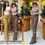 Saco Luxury - VAYLA BB 50KG TO 110KG WOMEN'S CUTBRAY CARGO TROUSERS SOFT JEANS STRECH (MAX BB 110 KG