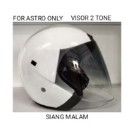 ARC ASTRO/ARC DISCOVERY - 2 TONE HELMET VISOR TAJAM SIANG MALAM