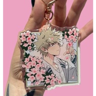 Bakugo floral Acrylic keychain
