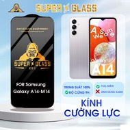 Tempered glass for Samsung A14 M14 A24 Clear, full screen, black, Suitable for Samsung