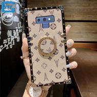 เคสโทรศัพท์หนังพรีเมี่ยมลายสายตายาวคลาสสิกเคสโทรศัพท์หรูหราพร้อมขาตั้งสำหรับ Samsung Galaxy Note20 Ultra / Note20 / Note10 Plus / Note10 + / Note9 / Note8