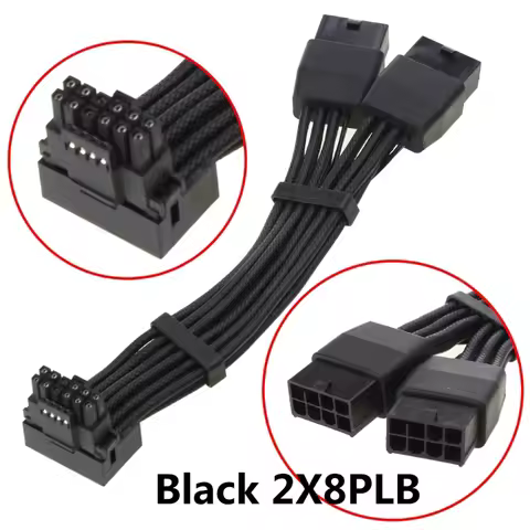 RTX4090 RTX4080 12VHPWR 16P(12+4) to 4x8-pin Splitter 12VHPWR to 4x8pin 3x8Pin 2x8Pin 90 Degree Elbo
