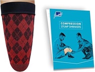 JianiMed Prosthetic Stump Shrinkers–Above Knee, 35cm, Compression, 20-30, Amputee Socks, Tartan Patt