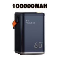 【ชาร์จ1ครั้ง ใช้ได้ 9 สัปดาห์】Large capacity power bankพาวเวอร์แบงค์ความจุสูงขนาด 100W ความจุสูง 100000mAh ชาร์จเร็ว สามารถนำขึ้นเครื่องได้ พอร์ต 4USB พาวเ