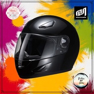 【MARUSHIN】Full-Face Motorcycle Helmet M-951XL - Black Metallic (62-63cm) / White (62-63cm)