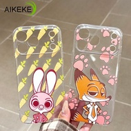 Cute Cartoon Rabbit Carrot Phone Case For Huawei Nova 14 13 12 12i 11 Ultra 11i 10 Youth 10z 8 8i 7 