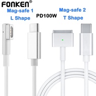 Fonken Type C To Mag-Safe 1/2 Cable Type C Male To Mag-Safe Laptop Cable For Mac-Book Air Pro 45W 60