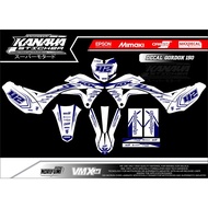 PUTIH Klx Gordon Decal Trail Decal / Supermoto Decal Klx Latest Design White