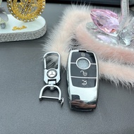 Mercedes E200,C200,C250,350,450 car key case made of high quality silver-coated silicon