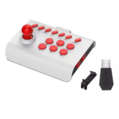 B68A Wireless Arcade Game Console+2.4G Adapter Bluetooth Joystick Controller For Switch PS4 PS3 PC M