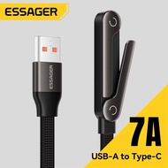 Fast charging cable 100W 7A Essager A -C Super Fast Charging Huawei Honor,SuperVooc Oppo,QC