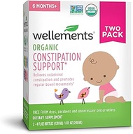 Wellements Organic Baby Constipation Support, Free from Dyes, Parabens, Preservatives-Packaging May