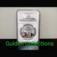 Koin Silver Panda 2013 China 10 Yuan NGC MS 70 BUNC