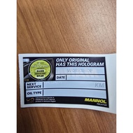 sticker milleage mannol