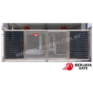 【PRE-ORDER MFG 6】14x5.5ft Main Folding Gate / Pintu Pagar / Stainless Steel 304 / Aluminium / Klang Valley / KL