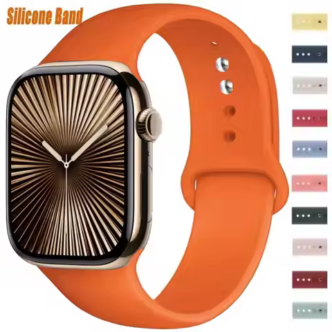 Silicone Band For Apple Watch strap 44mm 45mm 40m 41mm 42-38mm 45 mm sport bracelet iwatch series 10