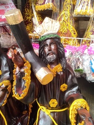 Black nazarene statue / Poong itim na Nazareno made of fiber glass big size 24 inches