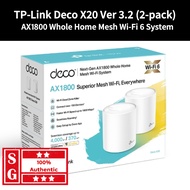 TP-LINK Deco X20 AX1800 (2 pack) Whole Home Mesh Wi-Fi 6 System TP LINK Deco TP LINK Mesh Deco TP LI