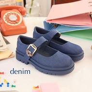 Minx รุ่น Jennie รองเท้าทรง Maryjane loafer เสริมพื้น 1.5 นิ้ว หัวเข็มขัดดอกไม้