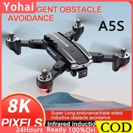 A5S Drone with Camera 8K Obstacle Avoidance Optical Flow Stability Sensor Quadcopter with 5GHz FPV T