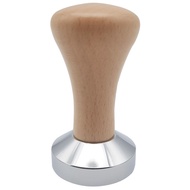 CaffeTeCo – Espresso Coffee Tamper with Wood Stainless Steel Handle/ 51mm Tamper / 53mm Tamper / 58m