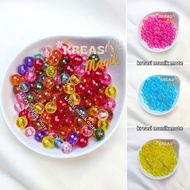(15 Grams) 8mm 10mm Round Beads Transparent Acrylic Pattern / Transparent Round Beads / 6mm Round Be