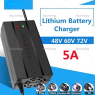 48V 60V 72V 5A Ebike Charger With Fan For Electric Bike Bicycle Tricycle Balance Bike Scooter Lithium Battery LiFePo4 54.6V 58.4V 58.8V 67.2V 71.4V 73V 84V 87.6V 88.2V