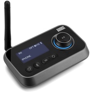 Bluetooth 5.0 Audio Transmitter Receiver 2 in 1 for TV PC Headphones HiFi Speaker August MR280 Adapt